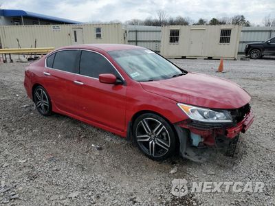 Czwarte zdjęcie samochodu z boku: 2017 HONDA ACCORD SPORT VIN:1HGCR2F55HA194467 - miniatura