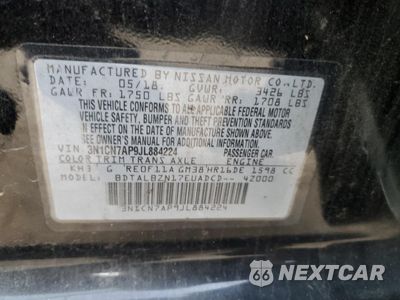Zdjęcie 12 z 12 samochodu: 2018 NISSAN VERSA S VIN:3N1CN7AP9JL884224 - miniatura