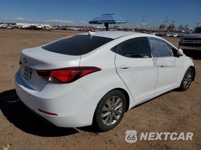 Trzecie zdjęcie samochodu z tyłu: 2016 HYUNDAI ELANTRA SE VIN:5NPDH4AE6GH694864 - miniatura