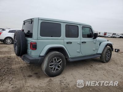 Trzecie zdjęcie samochodu z tyłu: 2024 JEEP WRANGLER SAHARA VIN:1C4PJXEN6RW106911 - miniatura