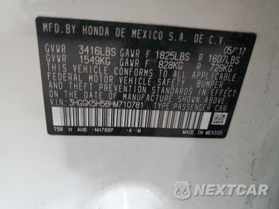 Zdjęcie 16 z 17 samochodu: 2017 HONDA FIT LX VIN:3HGGK5H58HM710781 - miniatura