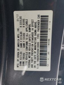 Zdjęcie 12 z 13 samochodu: 2017 HONDA ACCORD EXL VIN:1HGCR2F80HA136695 - miniatura
