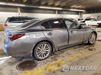 Trzecie zdjęcie samochodu z tyłu: 2019 INFINITI Q50 LUXE VIN:JN1EV7AR0KM550326 - miniatura