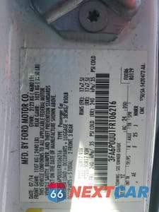 Zdjęcie 12 z 12 samochodu: 2015 FORD FUSION S HYBRID VIN:3FA6P0UU1FR106216 - miniatura