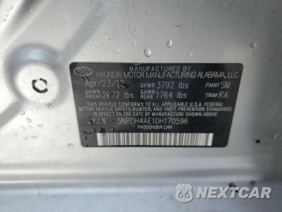 Zdjęcie 12 z 14 samochodu: 2013 HYUNDAI ELANTRA GLS VIN:5NPDH4AE1DH170596 - miniatura