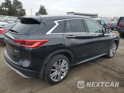 Trzecie zdjęcie samochodu z tyłu: 2022 INFINITI QX50 SENSORY VIN:3PCAJ5EB1NF110363 - miniatura