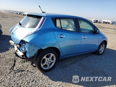 Trzecie zdjęcie samochodu z tyłu: 2012 NISSAN LEAF SV VIN:JN1AZ0CPXCT021429 - miniatura