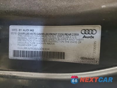 Zdjęcie 14 z 14 samochodu: 2011 AUDI A5 PREMIUM PLUS VIN:WAURFAFR3BA009304 - miniatura