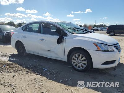 Czwarte zdjęcie samochodu z boku: 2014 NISSAN SENTRA S VIN:3N1AB7AP6EY328168 - miniatura