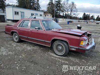Czwarte zdjęcie samochodu z boku: 1989 MERCURY GRAND MARQUIS LS VIN:2MEBM75F7KX736570 - miniatura