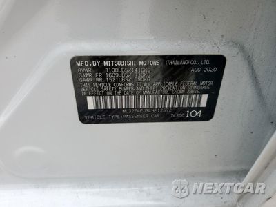 Zdjęcie 14 z 15 samochodu: 2020 MITSUBISHI MIRAGE G4 SE VIN:ML32F4FJ3LHF12572 - miniatura