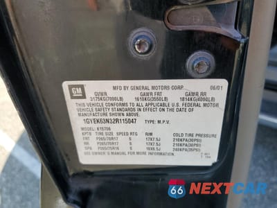 Zdjęcie 12 z 12 samochodu: 2002 CADILLAC ESCALADE LUXURY VIN:1GYEK63N32R115047 - miniatura