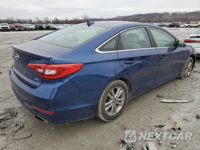 Trzecie zdjęcie samochodu z tyłu: 2017 HYUNDAI SONATA ECO VIN:5NPE24AA6HH446201 - miniatura
