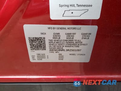 Zdjęcie 13 z 13 samochodu: 2024 ACURA ZDX A-SPEC VIN:4W5KHNRL3RZ501097 - miniatura