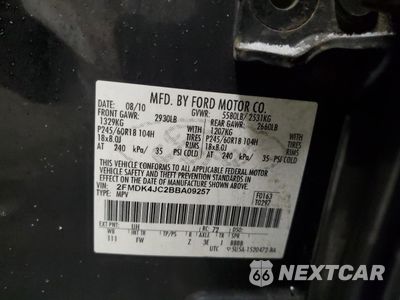Zdjęcie 13 z 13 samochodu: 2011 FORD EDGE SEL VIN:2FMDK4JC2BBA09257 - miniatura