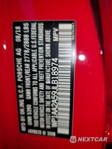 Zdjęcie 13 z 13 samochodu: 2018 PORSCHE MACAN VIN:WP1AA2A59JLB18974 - miniatura