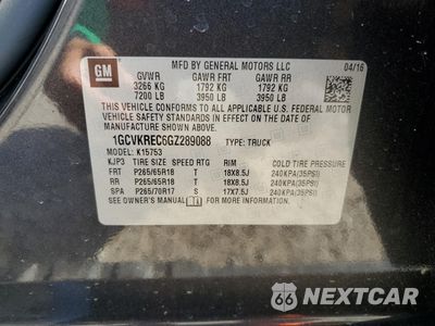 Zdjęcie 14 z 14 samochodu: 2016 CHEVROLET SILVERADO K1500 LT VIN:1GCVKREC6GZ289088 - miniatura
