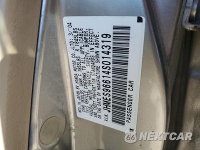 Zdjęcie 12 z 12 samochodu: 2004 HONDA CIVIC HYBRID VIN:JHMES96614S014319 - miniatura