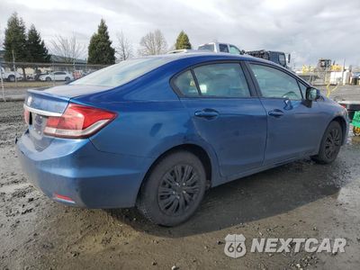 Trzecie zdjęcie samochodu z tyłu: 2013 HONDA CIVIC LX VIN:19XFB2F5XDE062246 - miniatura