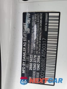 Zdjęcie 12 z 12 samochodu: 2020 MERCEDES-BENZ CLS AMG 53 4MATIC VIN:WDD2J6BB8LA050317 - miniatura