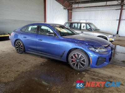 Czwarte zdjęcie samochodu z boku: 2023 BMW I4 EDRIVE 40 VIN:WBY73AW07PFR45505 - miniatura