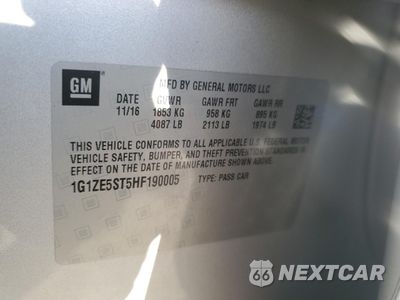 Zdjęcie 13 z 13 samochodu: 2017 CHEVROLET MALIBU LT VIN:1G1ZE5ST5HF190005 - miniatura