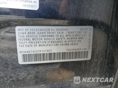 Zdjęcie 15 z 15 samochodu: 2007 VOLKSWAGEN PASSAT 2.0T VIN:WVWAK73C97P127957 - miniatura