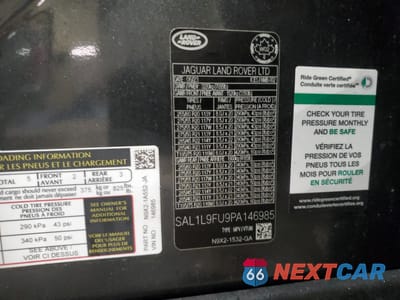 Zdjęcie 12 z 12 samochodu: 2023 LAND ROVER RANGE ROVER SPORT DYNAMIC SE VIN:SAL1L9FU9PA146985 - miniatura