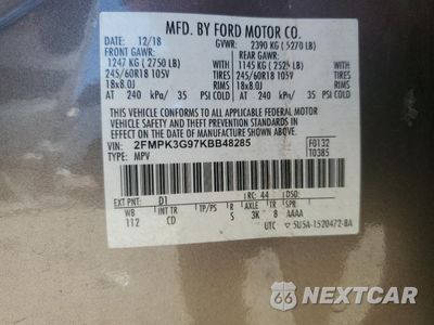 Zdjęcie 15 z 16 samochodu: 2019 FORD EDGE SE VIN:2FMPK3G97KBB48285 - miniatura