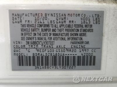 Zdjęcie 14 z 14 samochodu: 2020 NISSAN SENTRA SV VIN:3N1AB8CV3LY307227 - miniatura