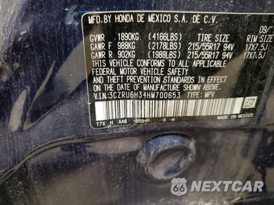 Zdjęcie 13 z 13 samochodu: 2017 HONDA HR-V LX VIN:3CZRU6H34HM700653 - miniatura