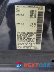 Zdjęcie 13 z 13 samochodu: 2013 NISSAN ALTIMA 2.5 VIN:1N4AL3AP9DC286823 - miniatura