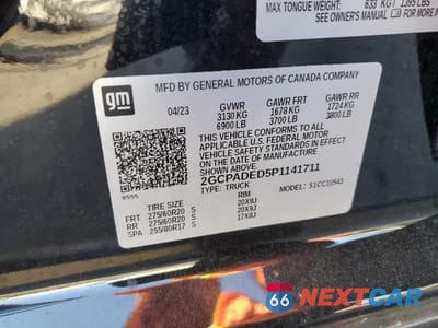 Zdjęcie 12 z 12 samochodu: 2023 CHEVROLET SILVERADO C1500 RST VIN:2GCPADED5P1141711 - miniatura