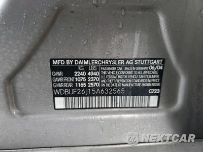 Zdjęcie 14 z 14 samochodu: 2005 MERCEDES-BENZ E 320 CDI VIN:WDBUF26J15A632565 - miniatura