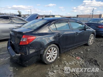 Trzecie zdjęcie samochodu z tyłu: 2012 HONDA CIVIC EXL VIN:19XFB2F91CE313222 - miniatura