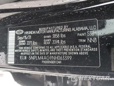 Zdjęcie 12 z 12 samochodu: 2022 HYUNDAI ELANTRA SEL VIN:5NPLM4AG9NH063399 - miniatura