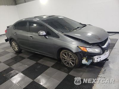 Czwarte zdjęcie samochodu z boku: 2012 HONDA CIVIC EXL VIN:19XFB2F97CE308011 - miniatura