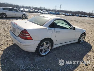 Trzecie zdjęcie samochodu z tyłu: 2002 MERCEDES-BENZ SLK 230 KOMPRESSOR VIN:WDBKK49F42F266833 - miniatura
