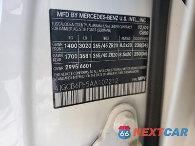 Zdjęcie 14 z 14 samochodu: 2010 MERCEDES-BENZ R 350 4MATIC VIN:4JGCB6FE5AA107212 - miniatura
