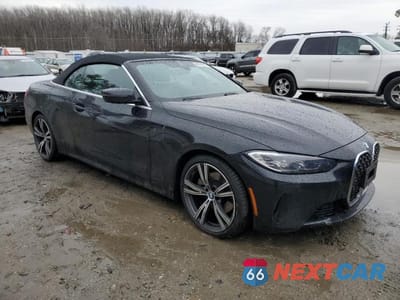 Czwarte zdjęcie samochodu z boku: 2021 BMW 430I VIN:WBA23AT02MCG05658 - miniatura