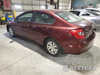 Drugie zdjęcie samochodu z przodu: 2012 HONDA CIVIC LX VIN:19XFB2F59CE077612 - miniatura