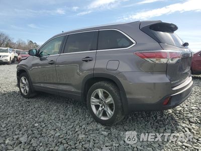 Drugie zdjęcie samochodu z przodu: 2016 TOYOTA HIGHLANDER LIMITED VIN:5TDDKRFHXGS265237 - miniatura