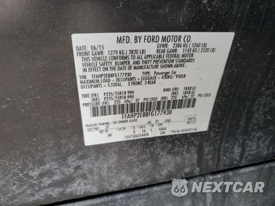 Zdjęcie 12 z 12 samochodu: 2015 FORD TAURUS SEL VIN:1FAHP2E88FG177930 - miniatura