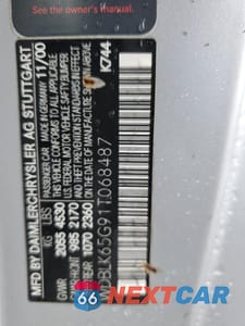 Zdjęcie 12 z 12 samochodu: 2001 MERCEDES-BENZ CLK 320 VIN:WDBLK65G91T068487 - miniatura