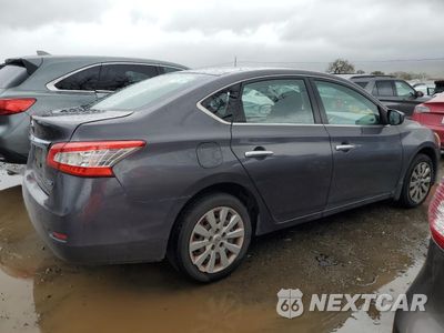 Trzecie zdjęcie samochodu z tyłu: 2014 NISSAN SENTRA S VIN:3N1AB7AP5EL608211 - miniatura