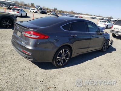 Trzecie zdjęcie samochodu z tyłu: 2019 FORD FUSION TITANIUM VIN:3FA6P0D96KR154543 - miniatura