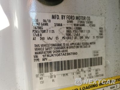 Zdjęcie 15 z 15 samochodu: 2010 FORD EXPEDITION EL XLT VIN:1FMJK1G57AEB67560 - miniatura