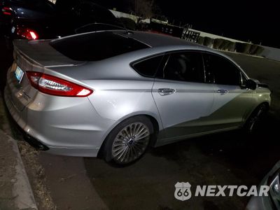 Trzecie zdjęcie samochodu z tyłu: 2014 FORD FUSION TITANIUM VIN:3FA6P0K94ER358328 - miniatura