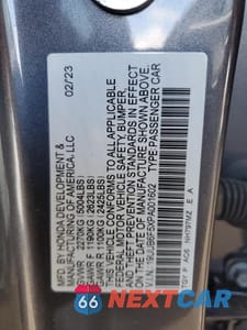 Zdjęcie 12 z 14 samochodu: 2023 ACURA TLX A-SPEC VIN:19UUB6F5XPA001602 - miniatura