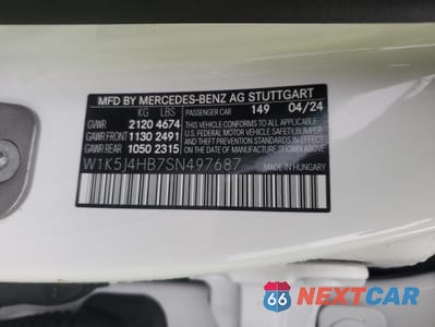 Zdjęcie 12 z 12 samochodu: 2025 MERCEDES-BENZ CLA 250 4MATIC VIN:W1K5J4HB7SN497687 - miniatura